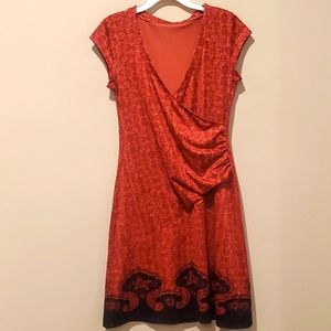 17 ❤ ATHLETA FAUX WRAP DRESS, SIZE SMALL